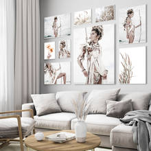 Póster de lona nórdica para pared, cuadro decorativo de paisaje, naturaleza, decoración escandinava 2024 - compra barato