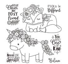 unicorn Clear Stamp Or stamp for DIY Scrapbooking/Card Making/Kids Fun Decoration Supplies A036 2024 - buy cheap