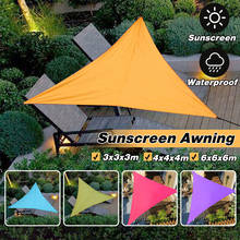 Heavy Shade Sail Sun Canopy Cover 3/4/6m Outdoor trilateral Garden Yard Awnings Waterproof Car Sunshade Cloth Summer 2024 - buy cheap