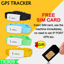 Realtime Tracking TK909(No Box) Pet GPS Tracker Global Mini GPS GPRS GSM Cat Dog Tracker with Collar 6 Color To Choose 2024 - buy cheap