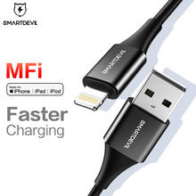 SmartDevil MFi USB Cable For appl iPhone 13 12 Pro Max Mini 6 7 8 Plus For iPad iPod Lightning Fast Charging  and Transfer data 2024 - buy cheap