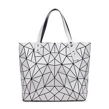 Bolsa de mão feminina wsytio dobrada geométrica, bolsa de ombro 2024 - compre barato