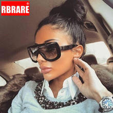 RBRARE 2021 Oversized Frame Sunglasses Women Designer Luxury Women/Men Sun Glasses Classic Vintage Large Leopard Outdoor Goggle 2024 - buy cheap