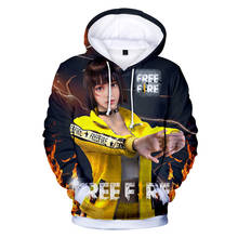 3D print  Mobile game Scene freefire  Hoodies Sweatshirts Men Women Hoody Hooded Cosplay Costume  Autumn Winter Pullovers Tops 2024 - buy cheap