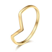 Dotifi anel feminino de aço inoxidável 316l, anel dourado e prateado para mulheres, joias para casamento r235 2024 - compre barato