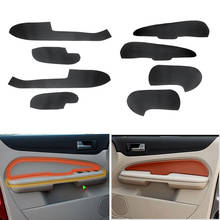 4pcs Microfiber Leather Interior Car Door Handle Armrest Panel Covers Protective Trim For Ford Focus 2005 2006 2007 2008 2024 - buy cheap