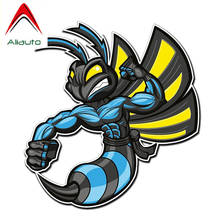 Aliauto Funny Cartoon Hornets Car Sticker Colored Decorative PVC Decal for Mazda Nissan Honda Toyota ,14CM*15CM 2024 - buy cheap