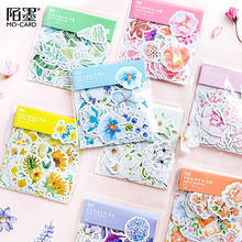 Journamm 45pcs/bag 8 Colors Fresh Flowers Deco Diary Stickers Scrapbooking Planner Bullet Journal Decorative Stationery Stickers 2024 - buy cheap