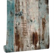 6M Vinyl 3D Rustic Wood Plank Self Adhesive Wallpaper Furniture Wall Stickers HX6D 2024 - buy cheap