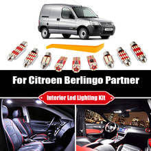Luz LED Interior para coche, Kit de luz de techo para maletero, Citroen Berlingo, Peugeot Partner B9 K9 Tepee Canbus, 1996-2019 2020 2024 - compra barato