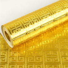 Beibehang novo estilo Chinês folha de ouro folha de prata papel de parede em relevo profundo ouro prata clássica teto TV fundo papel de parede 2024 - compre barato