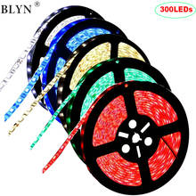 Tira de luces LED de 12V, 5M, 300LED, SMD 5050, resistente al agua, Flexible, Blanco cálido, rojo, azul, verde RGB 2024 - compra barato