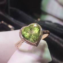 H630 turmalina anel 18 k ouro jóia natural amarelo turmalina 2.87ct pedras preciosas diamantes anel feminino para mulher anel fino 2024 - compre barato