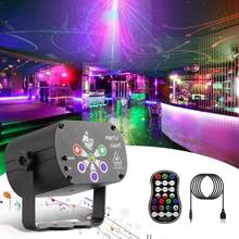 6/8 Holes Mini LED Stage Light RGB UV Party Light USB Rechargeable DJ Disco Strobe Stage Lights For Home Wedding Christmas KTV 2024 - buy cheap