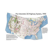 150x100 см домежштатная Американская система автострады карта США Школа Офис Настенный декор живопись 2024 - купить недорого