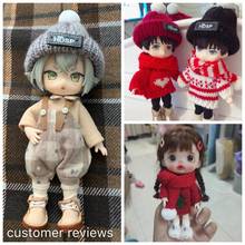 Obitsu11 clothes Knitted wool hat and scarf OB11 GSC bjd dolls Winter hat clothes 2024 - buy cheap