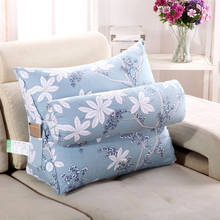 Triangle Sofa Cushion 45x50x22cm Back Pillow Bed Backrest Office Chair Pillow Support Waist Cushion TV Reading Lumbar Home Decor 2024 - buy cheap