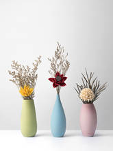 Modern cerâmica vaso de Multi-Cor da flor Seca Tabletop vasos jarrones decorativos Mobiliário moderno casamento decoração de casa 2024 - compre barato