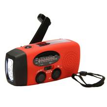 Retail Multifunctional Solar Hand Crank Dynamo Self Powered AM/FM/NOAA Weather Radio Use As Emergency LED Flashlight and Power B 2024 - buy cheap