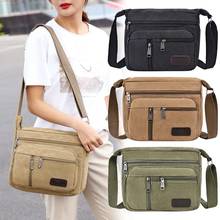 Large Capacity Men Shoulder Crossbody Messenger Canvas Bag Briefcase Tote Pouch 2024 - buy cheap