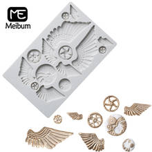 Wings Gear Shape Pastry Silicone Fondant Cake Mold Chocolate Sugarcraft Gumpaste Baking Mould Dessert Decorating Tools 2024 - buy cheap