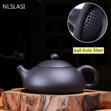 NLSLASI-TETERA Yixing hecha a mano zisha, tetera de arcilla púrpura, juego de té personalizado chino, filtro de agujero de bola, 240ml 2024 - compra barato