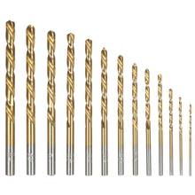 HOT-13Pcs Left Handed Drill Bit Set M2 Hss With Titanium Nitride Coating Tools For Electric Digital Drill Bits Accessories 2024 - buy cheap