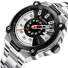 Relógio masculino quartzo pulseira de aço, relógio esportivo impermeável luxuoso de marca superior para homens 2024 - compre barato