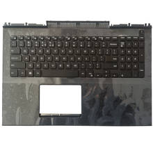 Novo teclado do portátil dos eua para dell inspiron 15 7000 7566 7567 teclado dos eua com descanso de mãos 2024 - compre barato