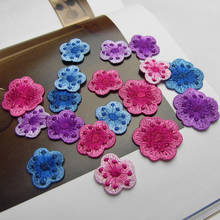 10PCS/Bag Blue Pink Rose Red Plum Blossom Flower Patch For DIY Applique for Summer Clothes Accessories Fashion Sew On Stickers 2024 - buy cheap