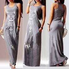 Wholesales Women\'s Summer Sexy Casual Boho Long Maxi Party Beach Dress Vest Sundress 2024 - buy cheap