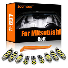 Zoomsee-bombilla LED Interior para coche Mitsubishi Colt 2004-2012 Canbus, luz de lectura para maletero, mapa de cúpula, Kit de lámpara automática, 7 Uds. 2024 - compra barato