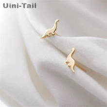 Uini-tail-mini pendientes de dinosaurio para mujer, de plata esterlina 2019, pequeños y frescos, tendencia de moda, joyería para oreja de elfo, ED502, 925 2024 - compra barato