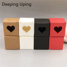 50Pcs Blank Kraft Paper Box Packaging Small Cardboard Handmade Soap Gift Box for Wedding Craft Jewelry Candy Box Folding Window 2024 - buy cheap