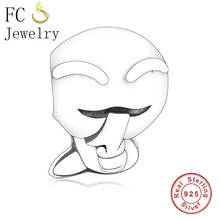 FC Jewelry Fit-Pulsera de plata de ley 925 con cabeza de serpiente, brazalete con abalorios de fantasma para hacer Berloque, Original, 2019 2024 - compra barato