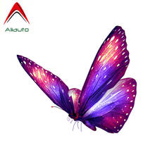 Aliauto bonito colorido fluorescente borboleta decalque pvc automóvel motocicleta carro adesivo decoração acessórios, 12cm * 11cm 2024 - compre barato