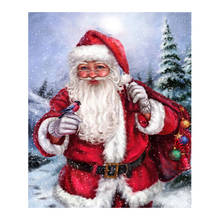 Christmas Santa Claus  Diamond Painting Cross Stitch Portrait Full Round New DIY 5D Home Decorative Mosaic Embroidery 2024 - buy cheap