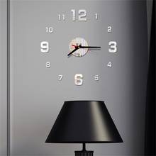 Mirros 3D DIY Roman Numbers Acrylic Mirror Wall Sticker Clock Home Decor Mural Decals sw5 2024 - buy cheap