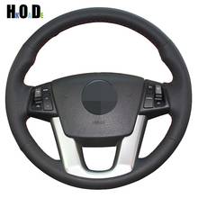 Artificial leather DIY Hand sewing car Steering Wheel Cover for Kia Cadenza K7 2011-2015 Kia Sorento 2009-2014 Car accessories 2024 - buy cheap