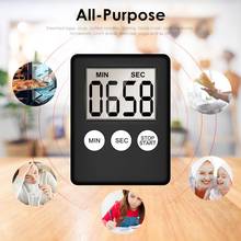 1pcs LCD Digital Screen Square Kitchen Timer Count Up Study Work Sport Timer Alarm Magnet Clock Temporizador Outdoor Timer 2024 - buy cheap