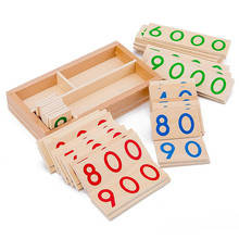Wooden Mathematics Number Card 1-9000 Pre-school Educational Learning Toys 2024 - buy cheap