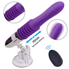 Hand-Free Thrusting Dildo Vibrator Automatic G spot Vibrator with Suction Cup Sex Toy for Women Sex Fun Anal Vibrator for Orgasm 2024 - buy cheap