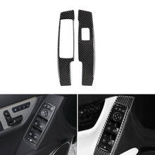 Real Carbon Fiber Car Door Handle Armrest Panel Window Lift Switch Button Cover Trim For Mercedes Benz C Class W204 2007 - 2013 2024 - buy cheap