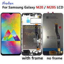 Pantalla lcd Amoled de 6,3 pulgadas para Samsung Galaxy M20, montaje de digitalizador con pantalla táctil, piezas de repuesto para Samsung M20, M205F, M205 2024 - compra barato