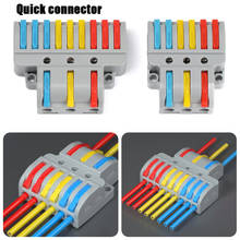 Push-in Conductor Terminal Block Quick Wire Connector PCT SPL Wiring Cable Connectors Led Light Electrical Splitter LT-633 933 2024 - buy cheap