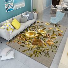 3D Flowers Printing Big Carpets for Living Room Bedroom Large Area Rugs Bedside Balcony Floor Mat Home Decoration Christmas gift 2024 - buy cheap