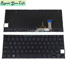 Английская клавиатура с подсветкой для lenovo KSNR007AS DOK-6602A-FPC, черная сменная клавиатура с подсветкой, детали для ноутбуков, оригинальная новинка 2024 - купить недорого