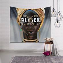 Афро женские черные солнцезащитные очки Африканский Американский декоративный гобелен 2024 - купить недорого