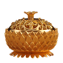 Lotus Shape Incense Burner Zinc-copper Alloy Brass Mini Sandalwood Censer Creative Home Office Decor Buddha Incense Holder 2024 - buy cheap