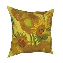 Vincent Van Gogh Sunflowers Floral Pillow Cover Home Decor Art Cushions Throw Pillow for Living Room Double-sided Printing 2024 - buy cheap